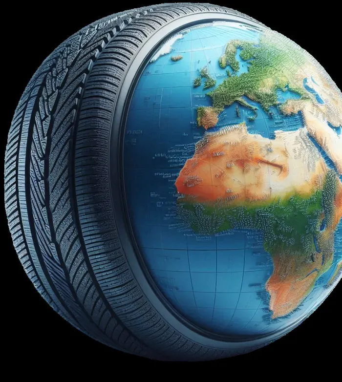 Tyre shaped as a globe