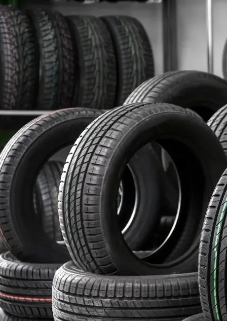 Stacked tyres