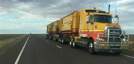 Road train truck